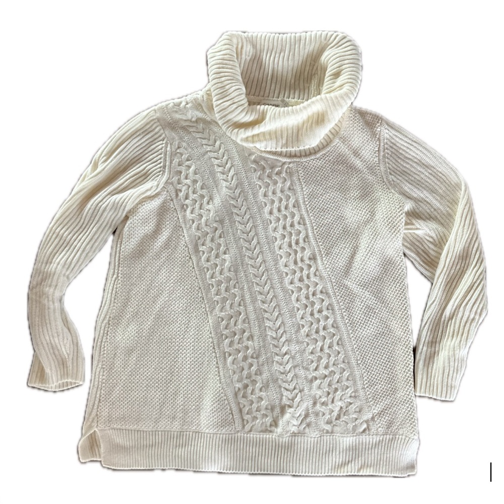 Calvin Klein Ivory Turtleneck Sweater